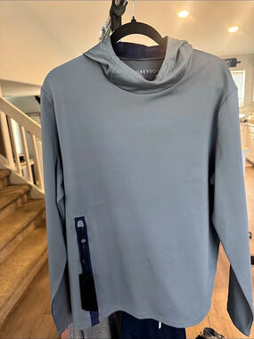 Greyson Cokato Hoodie Men's Long Sleeve Blue Large